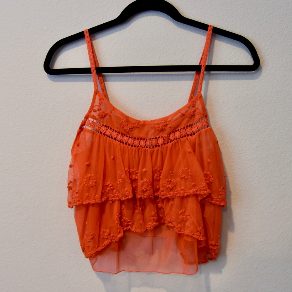 Free People Tiered Crop Top